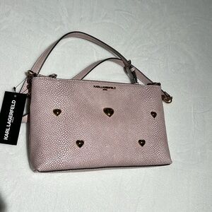 Karl Lagerfeld pink crossbody bag
